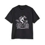 Racoon Ride Bicycle Graphic Tee-INNBLAC Fashion Apparel