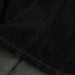 Wide Leg Embroidery Selvedge Bermuda Shorts