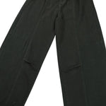 Relaxed Fit Seam Accent Wide‑Leg Trousers