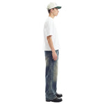 Vintage Gradient Washed Wide Leg Elastic Back Waist Jeans