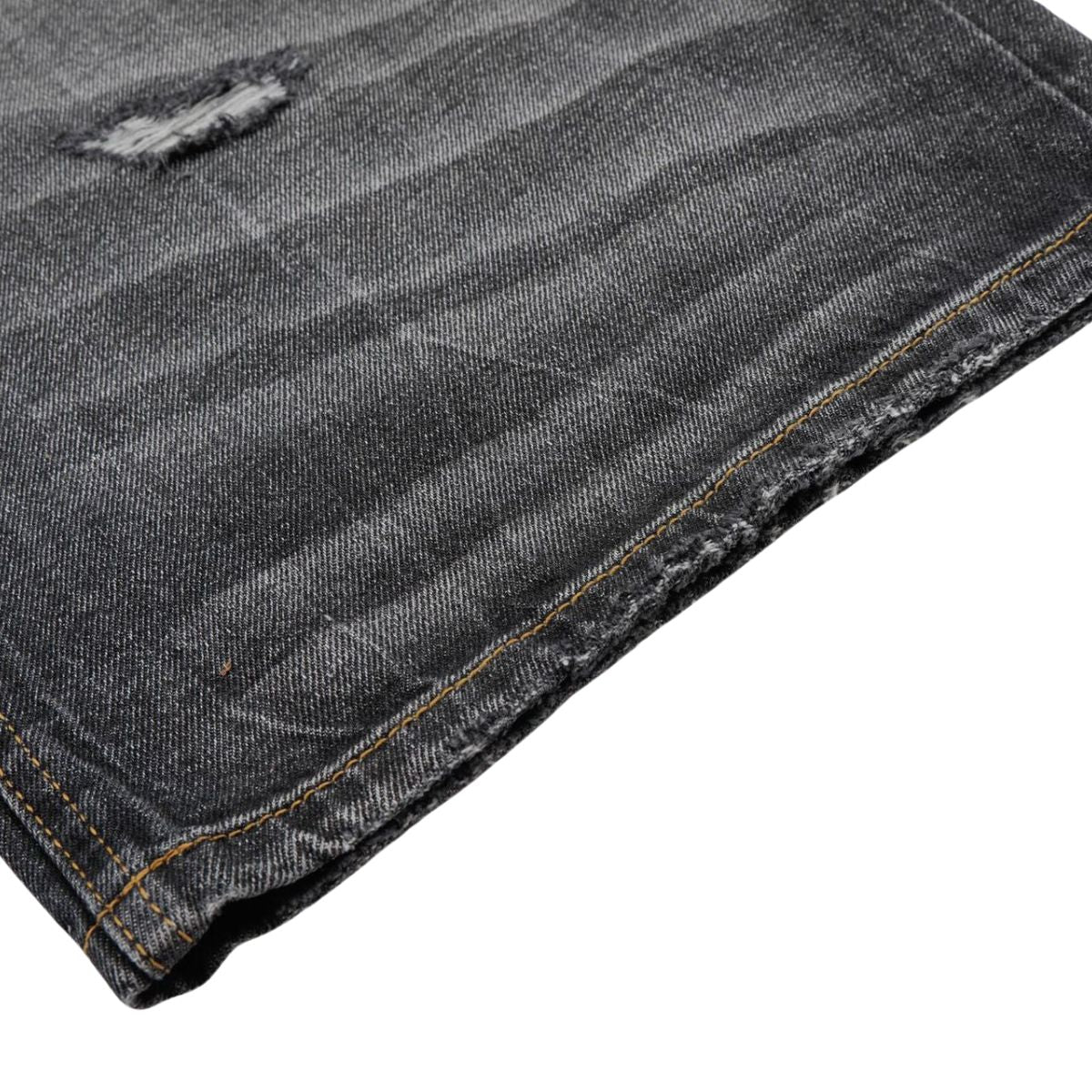 Vintage Washed Barrel Leg Distressed Jeans