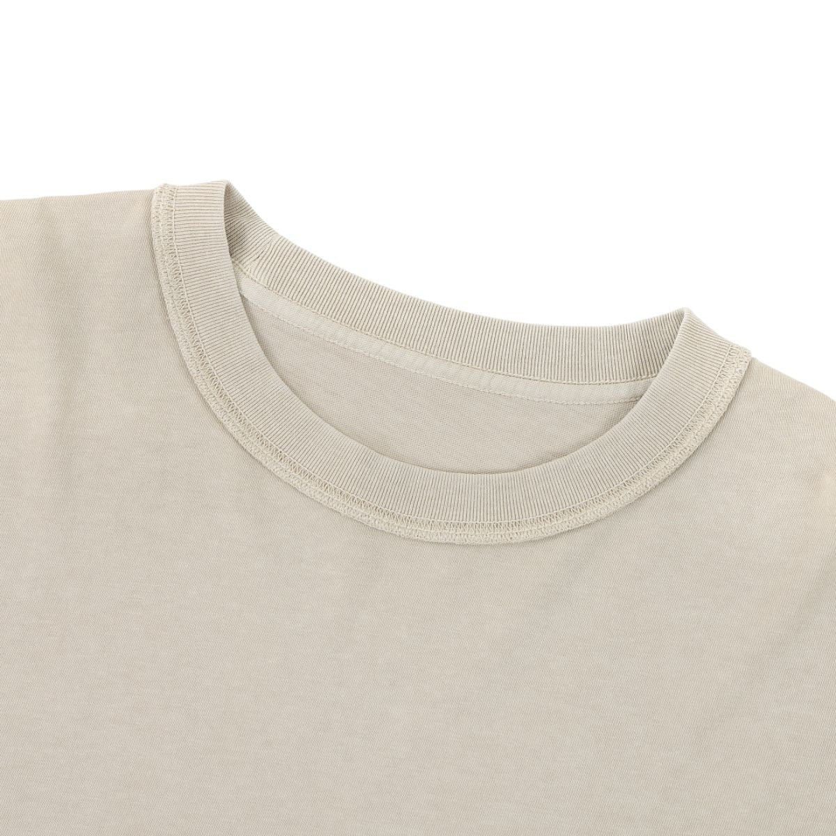 275G Heavyweight Cotton Coverstitch Cropped Tee