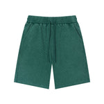 Bermudas con lavado vintage y salpicaduras de tinta