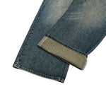 Vintage Washed Relaxed Crinkled Denim Jeans