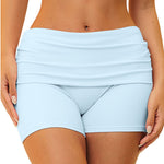 Folded Waistband Contoured‑Booty Elevated‑Feel Shorts
