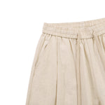 Solid Tint Linen-Blend Barrel Pants