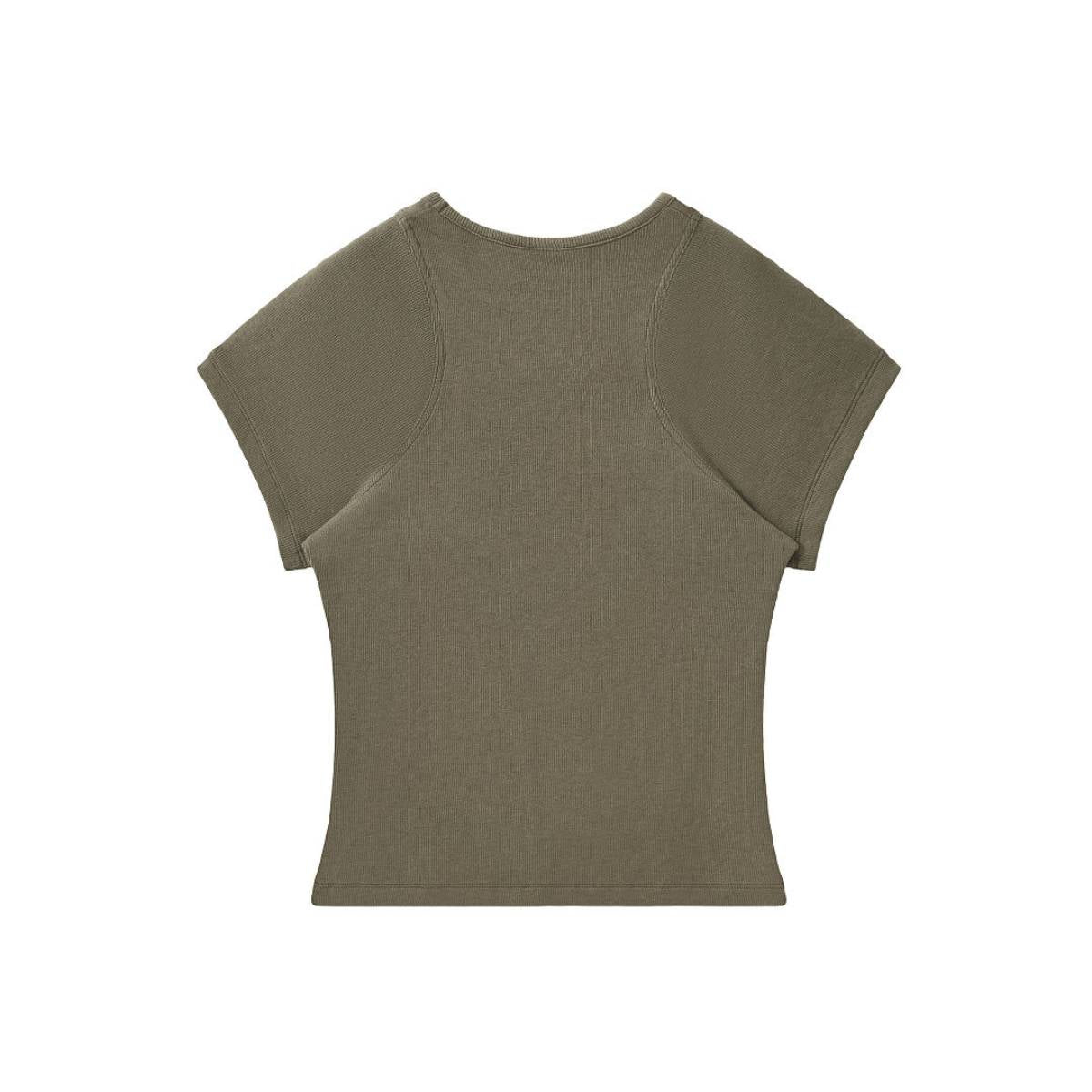 Academia Style Soft Daily Wear Stretch Tee
