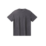 Camiseta destructiva de peso pesado con borde crudo de 10 oz