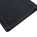 Raw Denim Wide Leg Metal Hardware Jeans