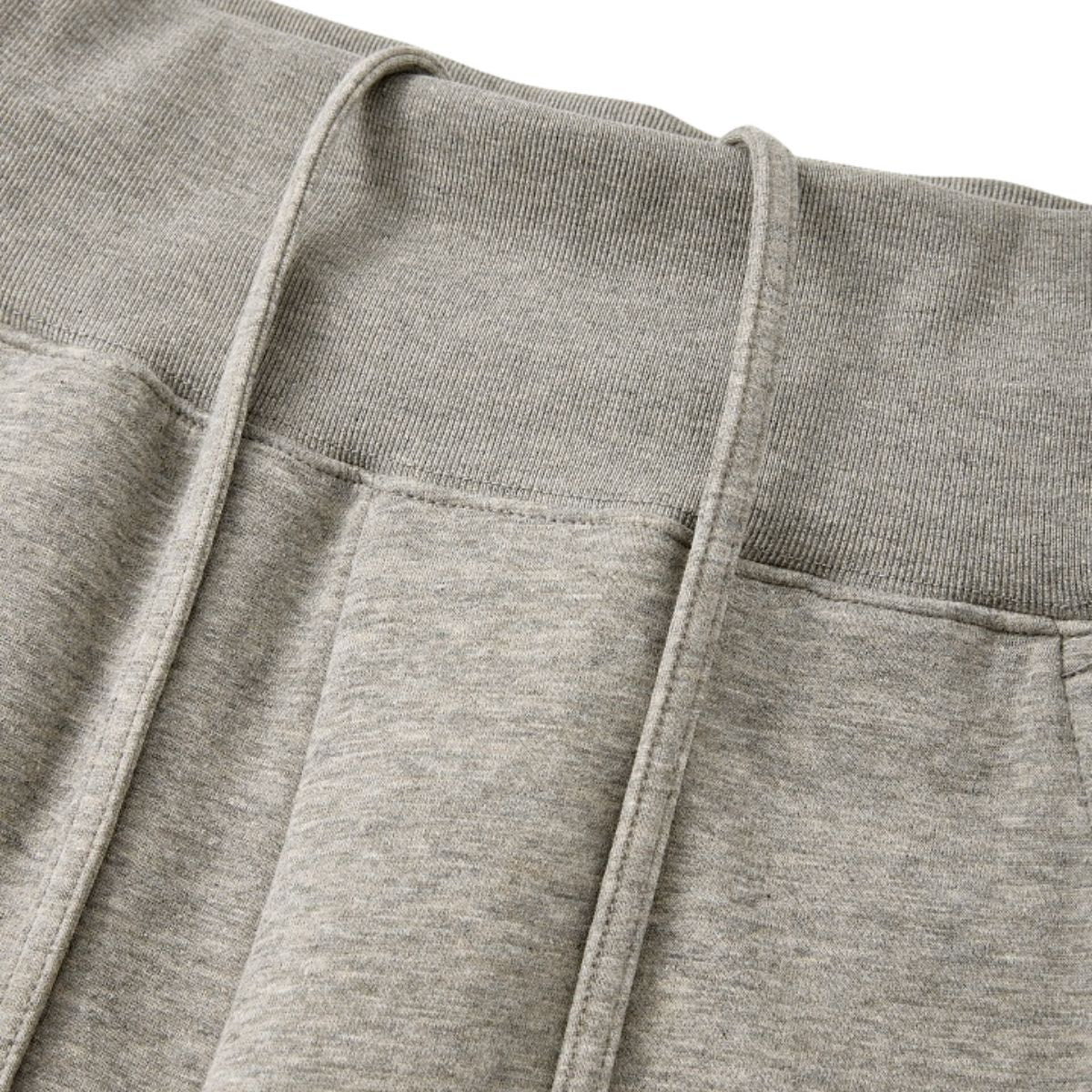 Quiet‑Luxury Old Money Heather Ribbed Waist‑Tapered Trousers