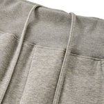 Quiet‑Luxury Old Money Heather Ribbed Waist‑Tapered Trousers
