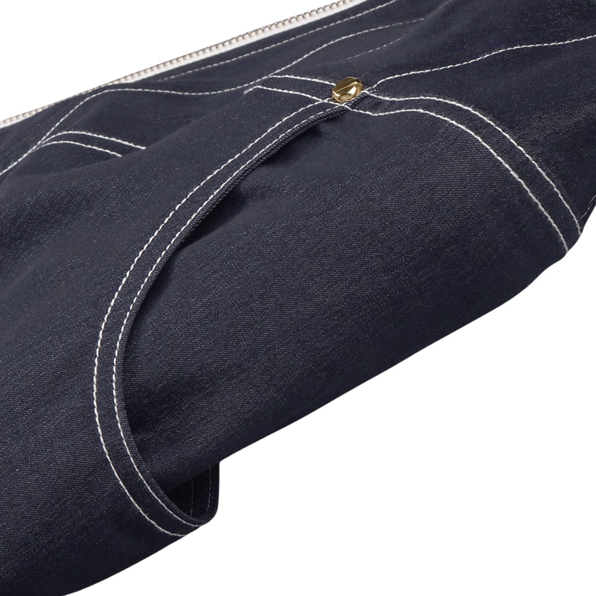 Falda vaquera con bordado de perlas y lavado vintage