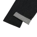Raw Denim Jeans With Wheat‑Engraved Buttons
