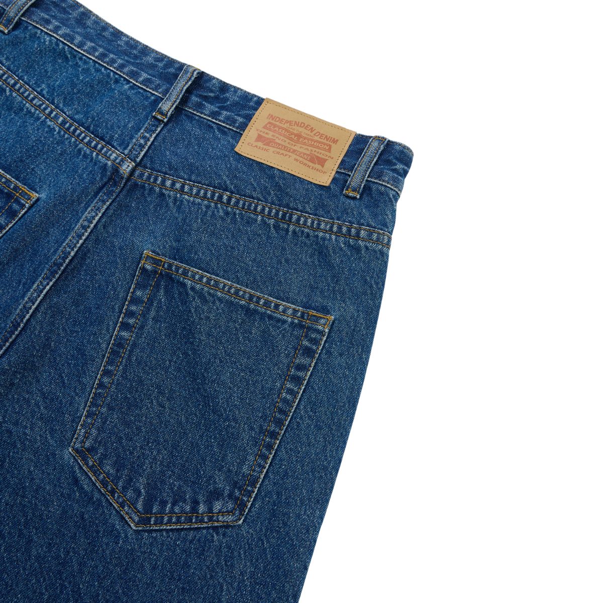 Old Money Style Dark Blue Straight‑Leg Vintage Denim Jeans