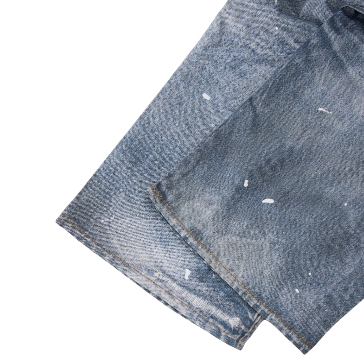 West Coast Double Waist Denim Texture Wide Leg Pants