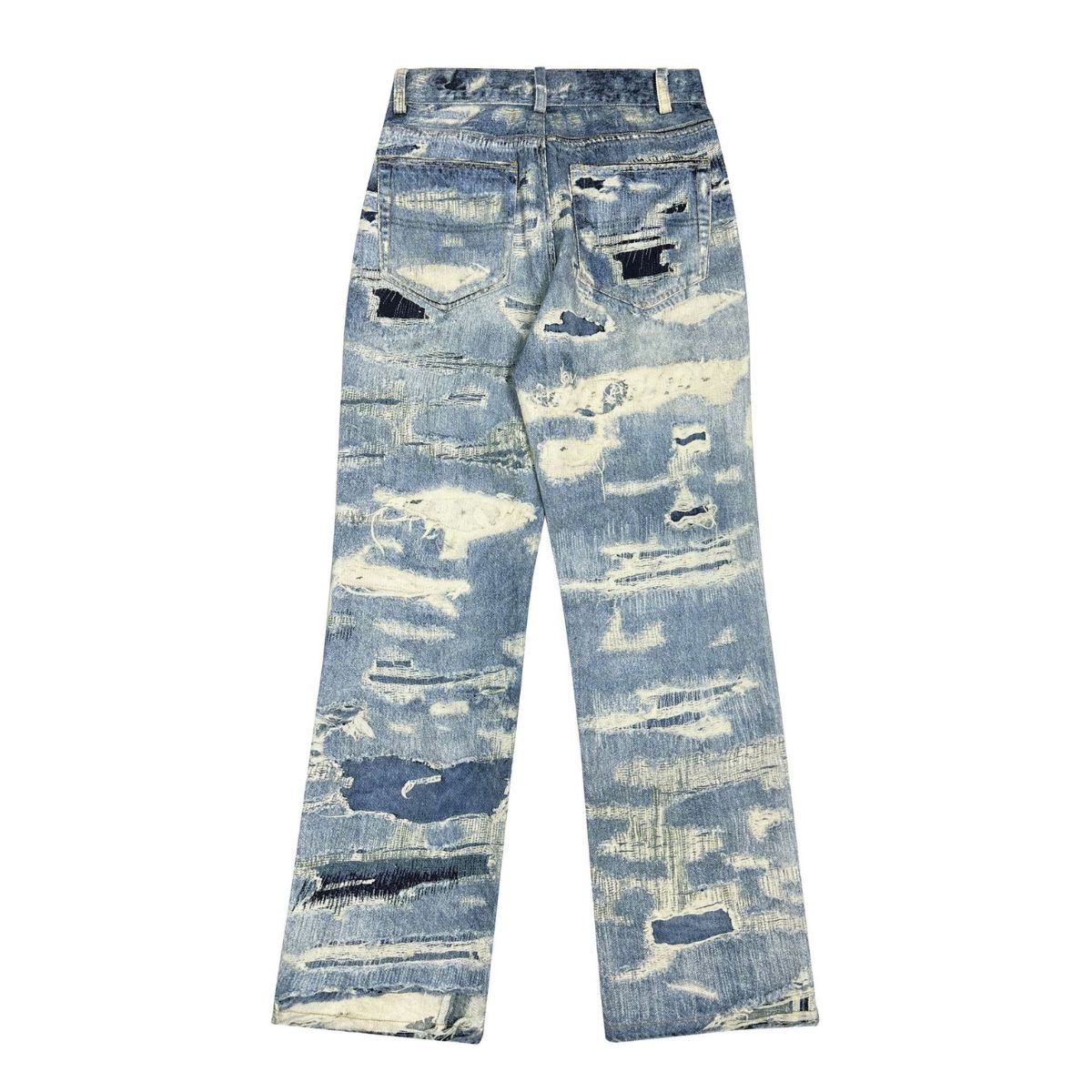 Smoke Rise Relaxed Fit Repaired & Distressed Jeans