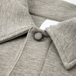 Quiet Luxury Melange Half-Placket Polo Sweatshirt