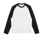 Relaxed Contrasting Colors Raglan Long Sleeve Top 270gsm