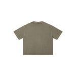 Camiseta destructiva de peso pesado con borde crudo de 10 oz