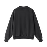 Washed Overdye Half‑Zip Metal Zipper Crew Neck Sweatshirt