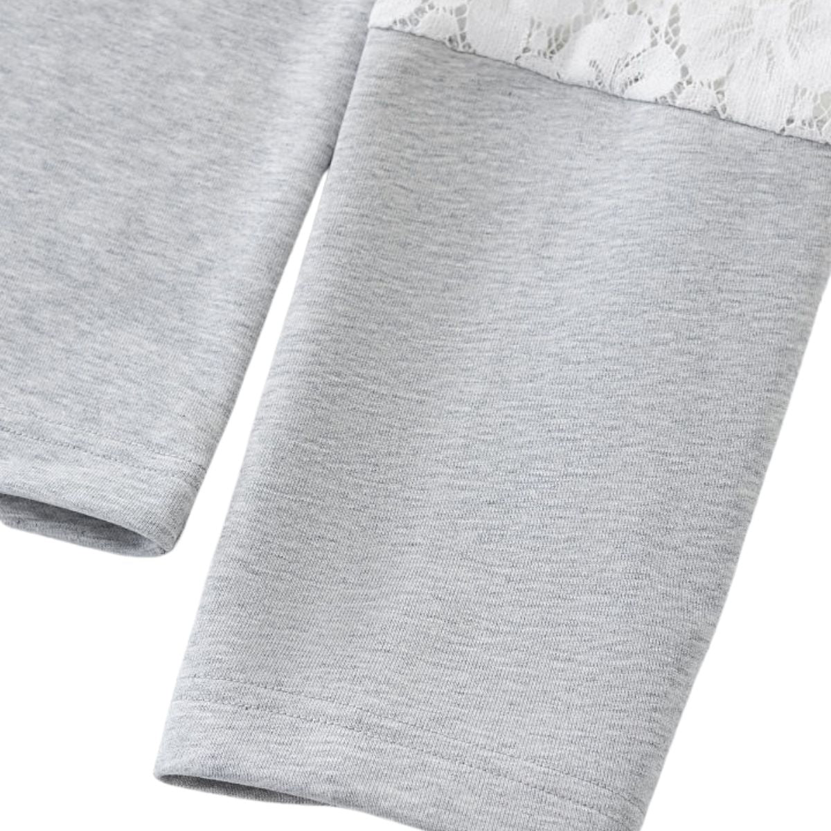 Lace Cutout Spliced Hooded Sweatshirt
