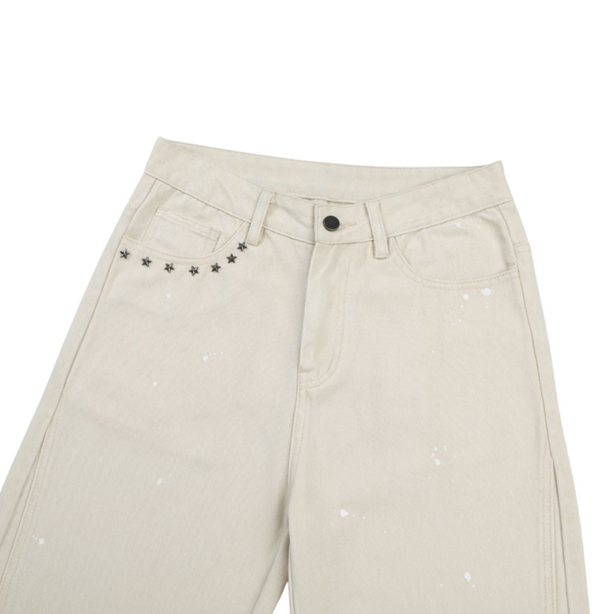 Star Studded Splash Ink Flare Pants