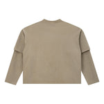 Vintage Snow‑Washed Relaxed Long Sleeve T‑Shirt