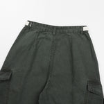 Pearl‑Canvas Martin Dark Green Cargo Pants
