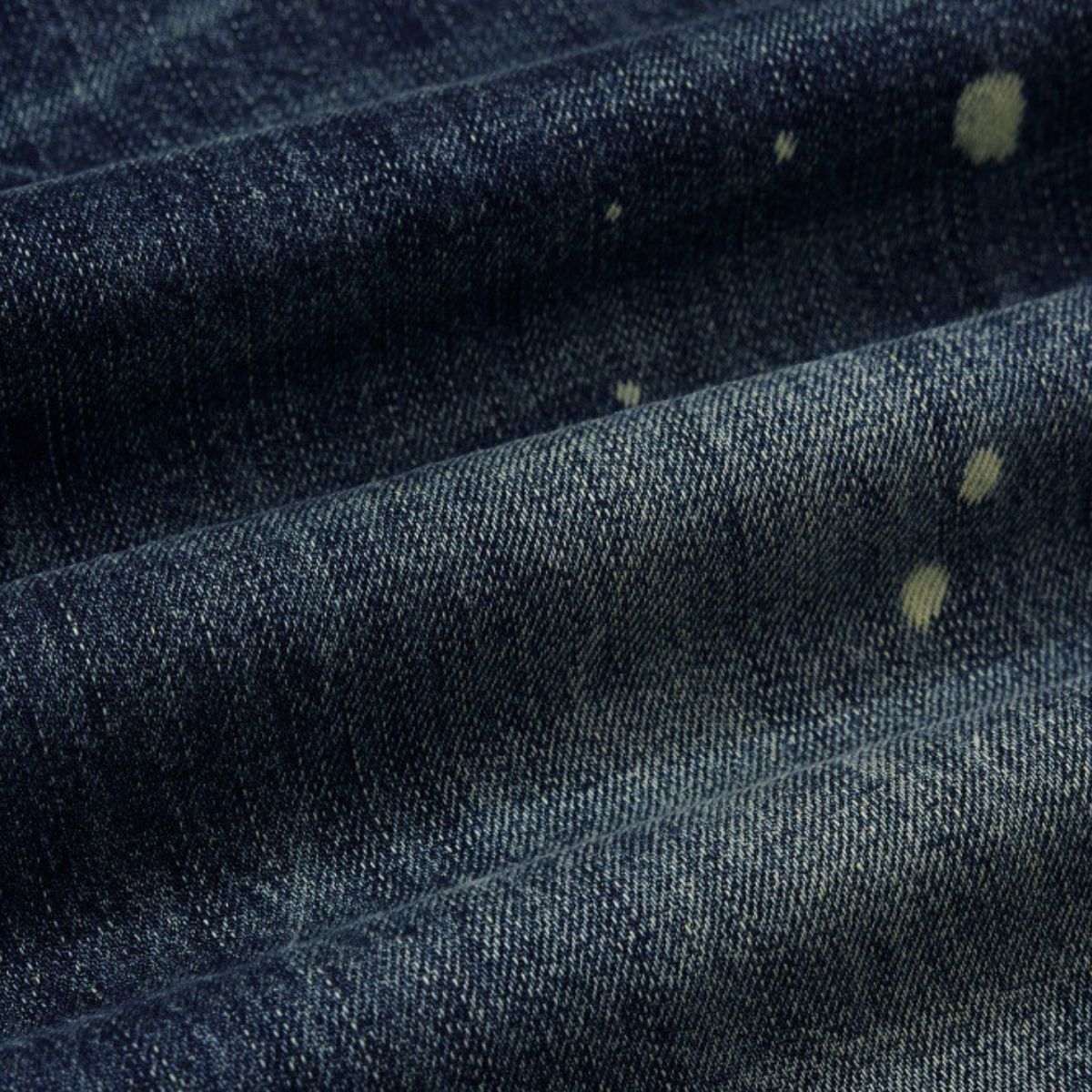 Men's Paint Splatter Washed Denim Wide Leg Pants Distressed Unique