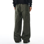 Cargo Wide Leg Stretch Waist Office Commuter Pants