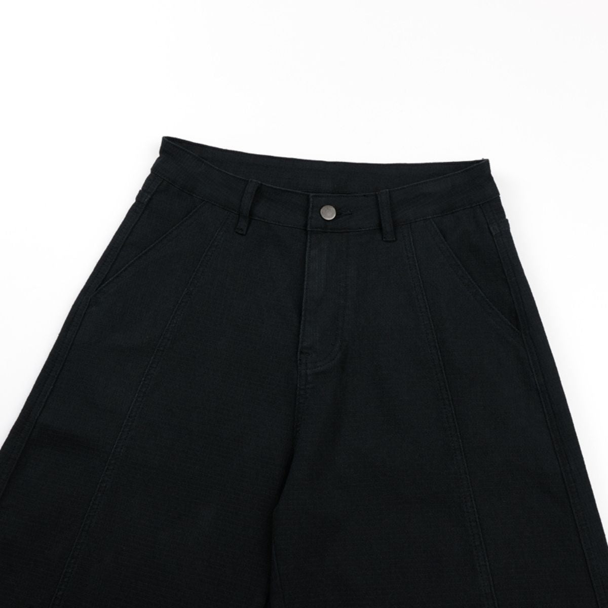 Seam‑Panel Balloon Wide Leg Trousers