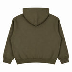Boxy Cropped 340G Thermal Fleece Zip Hoodie