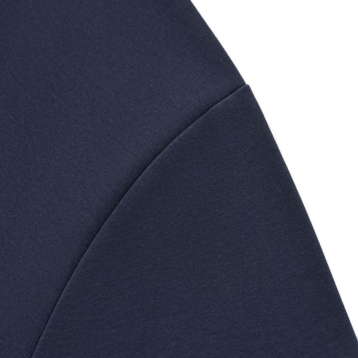 V‑Neck Color‑Contrast Hem Adjustable Drawstring Elastic Polo Sweatshirt