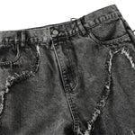 Smoke Rise Trap Denim Raw Trim Flare Jeans