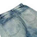 Fold Waist Wide Leg Jeans