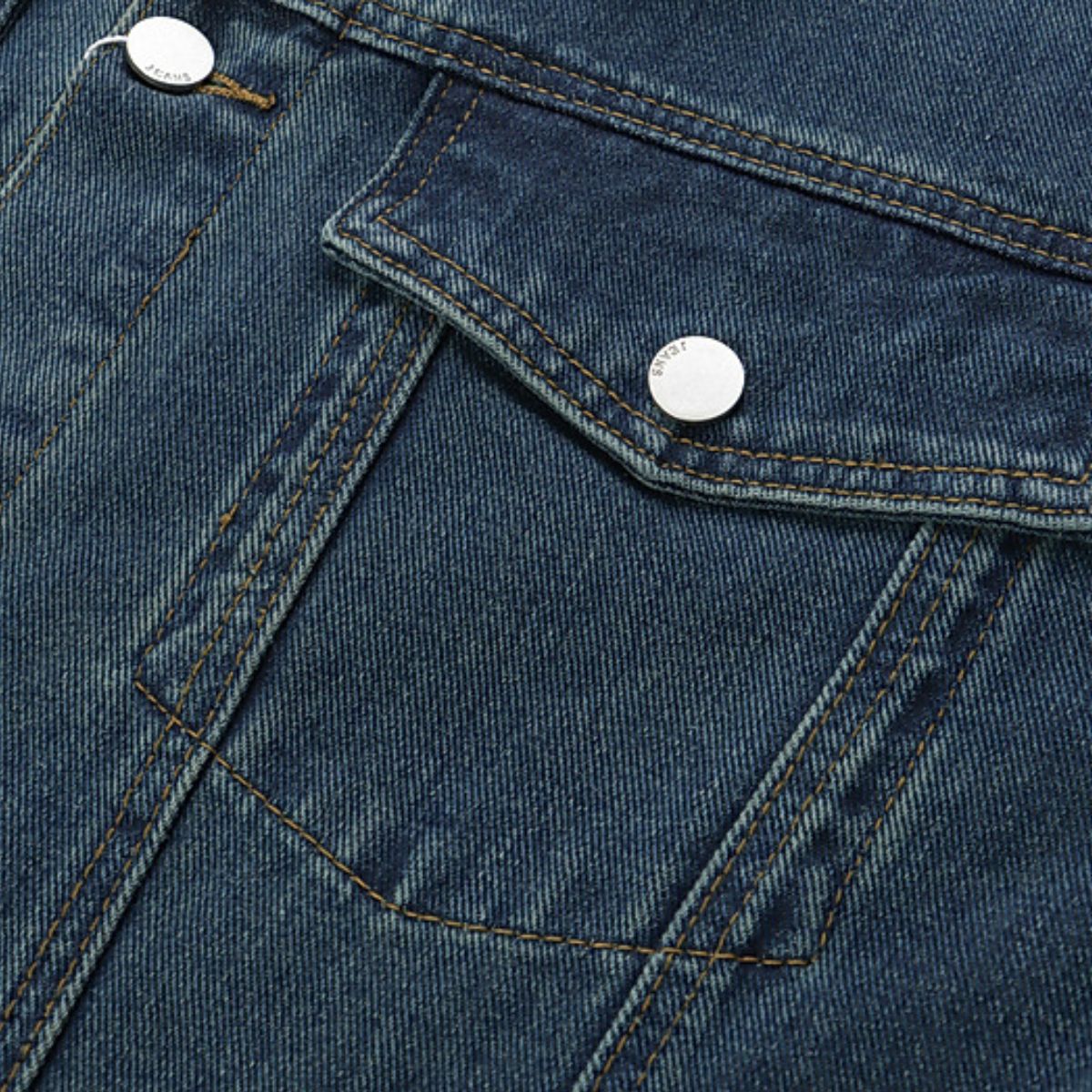 Hong Kong Style Vintage Washed Denim Jacket