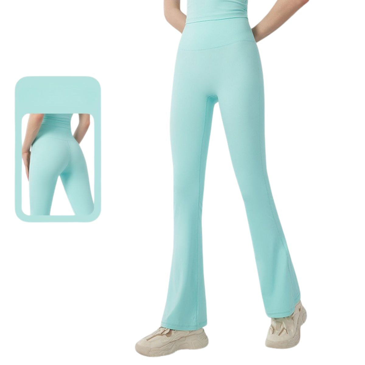 Buttery-Soft Flare Leggings for Women Tummy Control Workout Pants