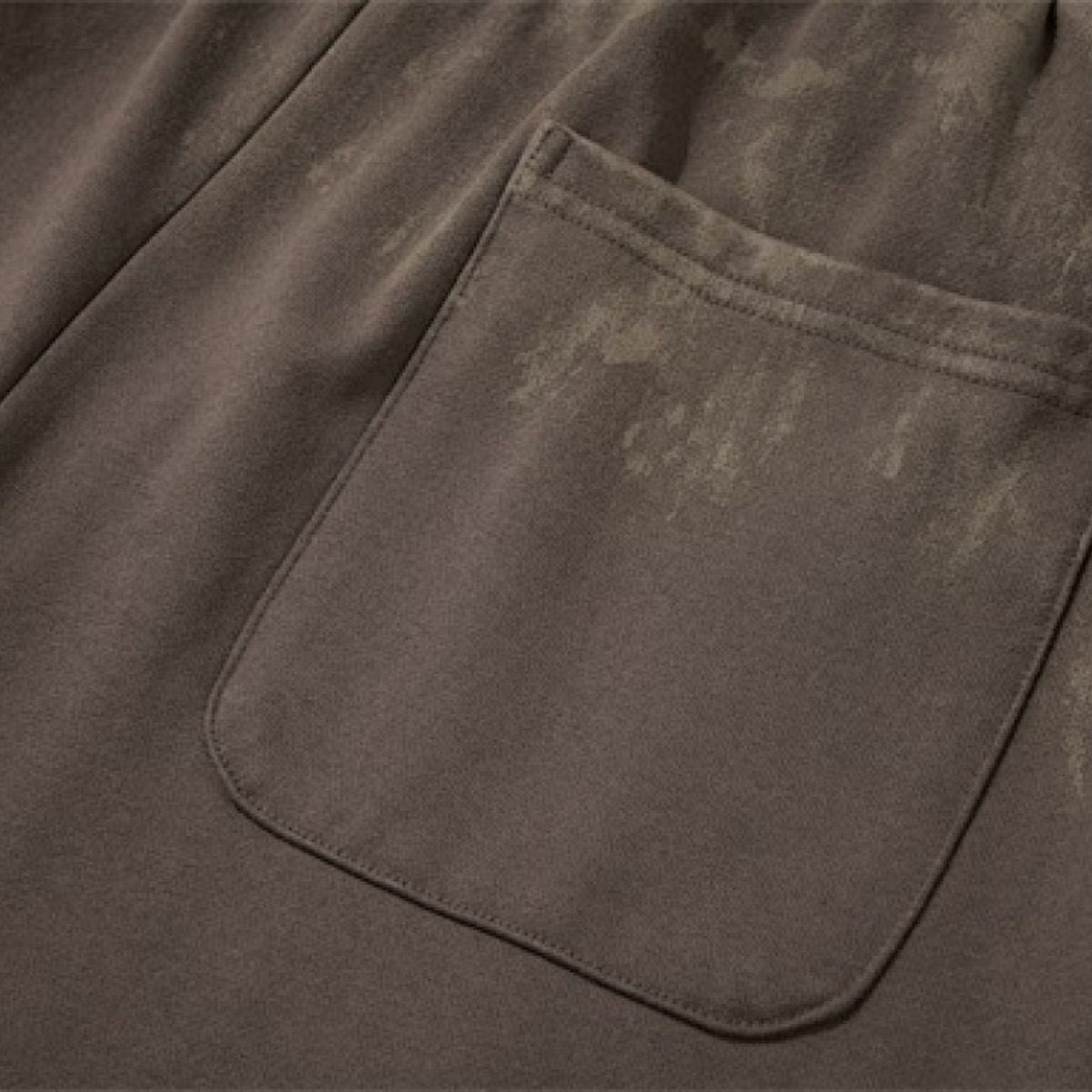 Heavy Paint‑Splatter Worn‑Distressed Straight‑Leg Pants
