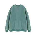 Heavyweight Fleece Washed Vintage Crew Neck Sweatshirt