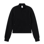 Soft and cozy knitted turtleneck slip sleeves fitted waist short women's jacket