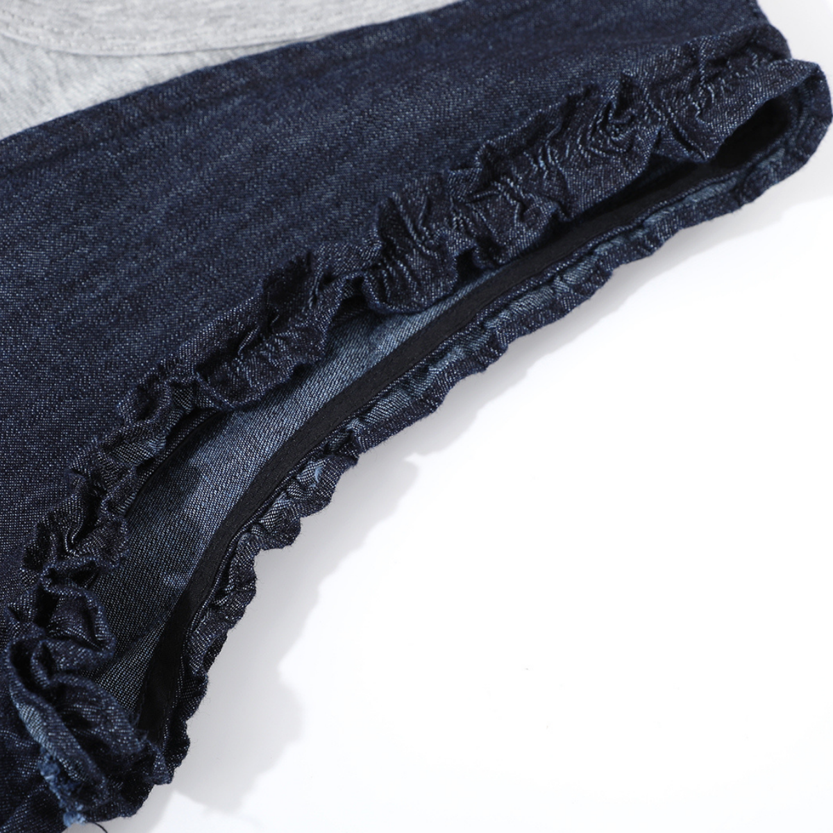 Mock Two-Piece Sleeveless A-Line Dress