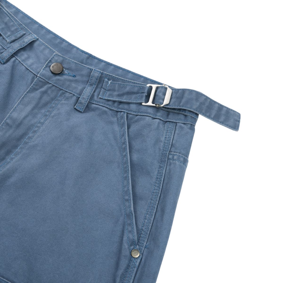 Printed Adjustable Waist Cargo Wide‑Leg Pants