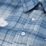 Heavyweight Distressed Plaid Box Polo Shirt 7.0oz