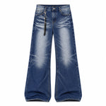 Vintage Washed Wide Leg Bootcut Denim Jeans