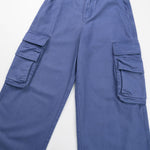 Washed Cargo Pants With Pocket‑in‑Pocket Structure