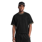 Stone Wash Camo Boxy T Shirt 8.5oz