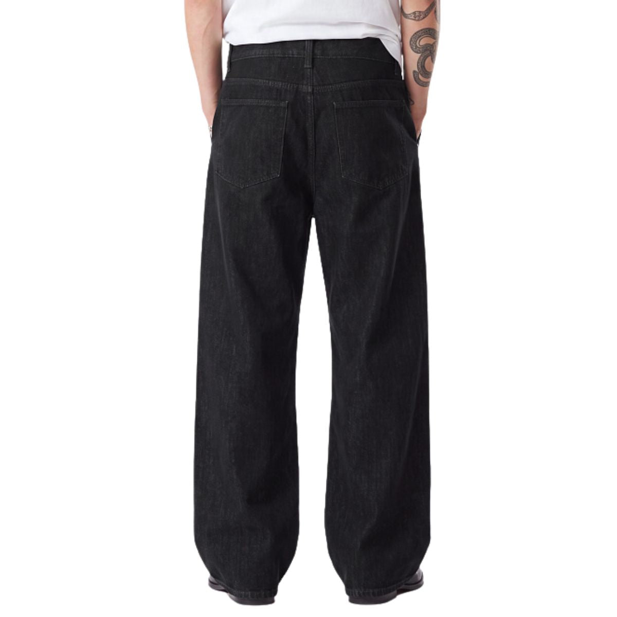 Vintage Multi‑Button Fly Wide‑Leg Straight‑Leg Jeans