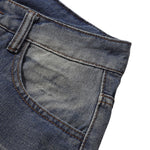 Bermudas con lavado vintage y salpicaduras de tinta