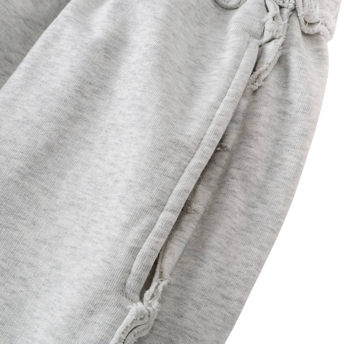Relaxed Raw Hem Puddle Pants