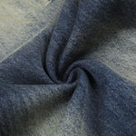Washed Whiskering Wide Leg Vintage Denim Jeans